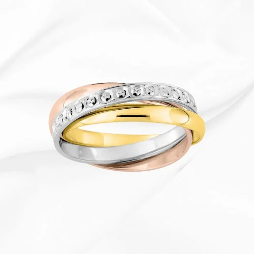 Alliance 3 ors illusion diamants en or 18k, Muriel, L'Etabli du Bijoutier, Haguenau
