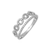 alliance double anneaux or blanc ajourée liens diamantés