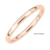 Alliance demi jonc or rose 2mm interieur confort