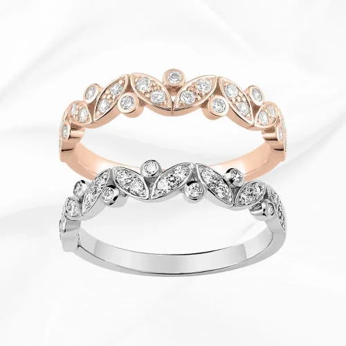 Alliance femme diamant en or 750/000, L'Etabli du Bijoutier