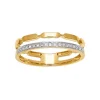 Alliance de mariage originale, en or jaune et diamants