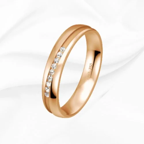 Alliance femme en or rose 750/000, Evidence n°17, L'Etabli du Bijoutier, Haguenau