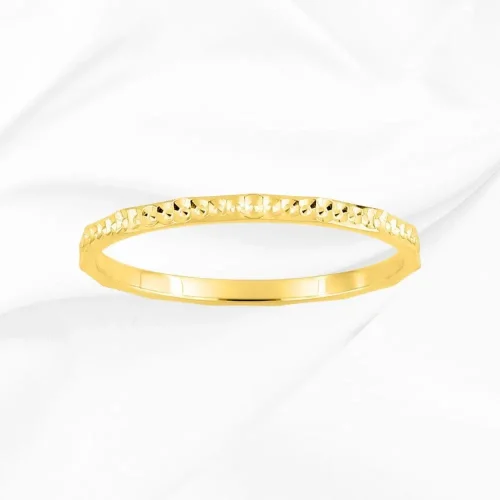 Alliance fine femme illusion diamants en Or Jaune 18k, Léonie 1, L'Etabli du Bijoutier, Haguenau