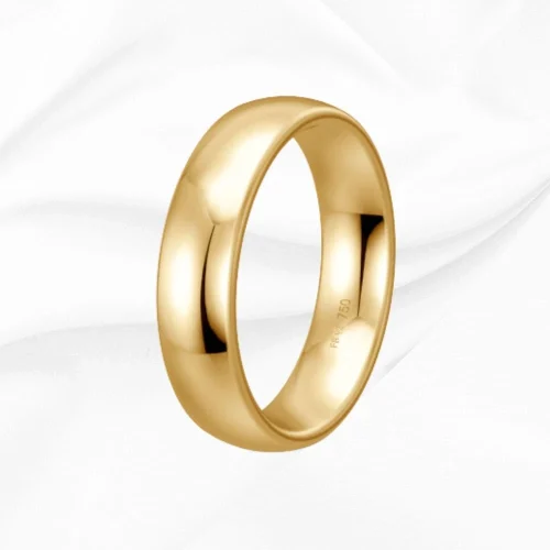 Alliance homme en or jaune 750/000, Luxury n°4, L'Etabli du Bijoutier Haguenau