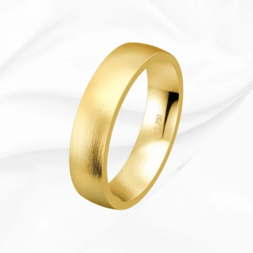 Alliance homme en or jaune 18k, promesse n°4, L'Etabli du Bijoutier, Haguenau