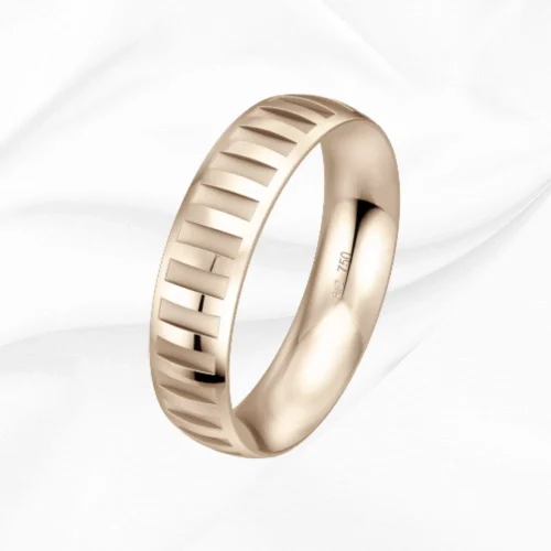 Alliance homme en or rose 750/000, Luxury n°2, L'Etabli du Bijoutier Haguenau