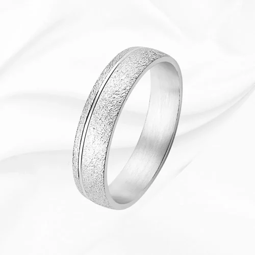 Alliance originale, homme, Or Blanc 750/000, Clément, edb