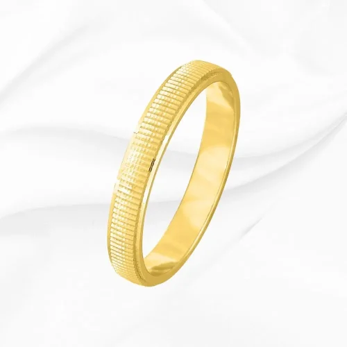 Alliance originale, homme, Or Jaune 750/000, Alex n°3, L'Etabli du Bijoutier