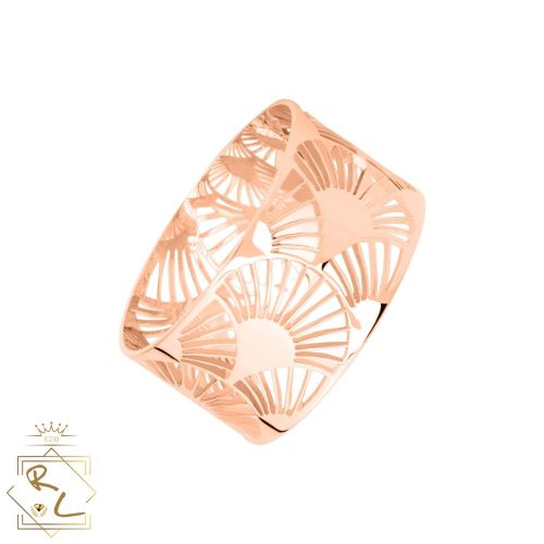 Bague motif ajoure en Or Rose 750/000, L'Etabli du bijoutier, haguenau