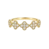 Bague multi trèfles en or Jaune 18k et diamants, Ligne Vendôme, L'Etabli du Bijoutier, Haguenau
