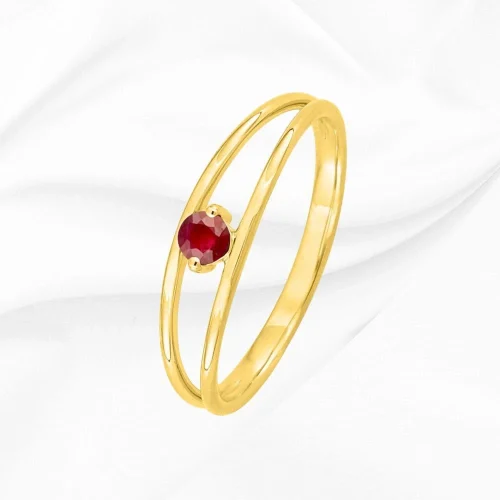Bague rubis en Or Jaune 750/000, L'Etabli du Bijoutier