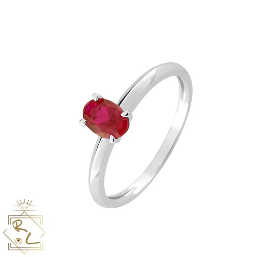 Bague rubis sur Or Blanc 750/000, L'Etabli du Bijoutier, Haguenau