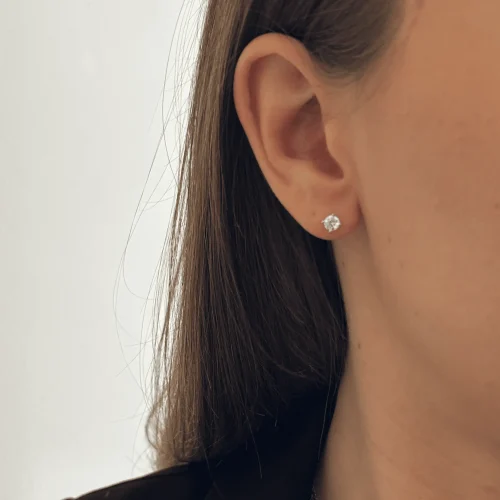 Boucles d'oreilles diamants, 0.60ct, en or 18k, Annabelle, L'Etabli du Bijoutier, Haguenau