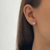 Boucles d'oreilles diamants, 1.40ct, en or 18k, Annabelle, avec au choix : diamant naturel ou diamant de synthèse. L'Etabli du Bijoutier Haguenau