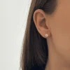 Boucles d'oreilles diamants, 1ct, en or 18k, Annabelle,avec au choix : diamant naturel ou diamant de synthèse. L'Etabli du Bijoutier Haguenau