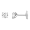 Boucles d'oreilles diamants, 1ct, en or blanc 18k, Annabelle, avec au choix : diamant naturel ou diamant de synthèse. L'Etabli du Bijoutier Haguenau