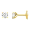Boucles d'oreilles diamants, 1ct, en or jaune 18k, Annabelle, L'Etabli du Bijoutier, Haguenau