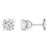 Boucles d'oreilles diamants, 2ct, en or blanc 18k, Annabelle, avec au choix : diamant naturel ou diamant de synthèse. L'Etabli du Bijoutier Haguenau