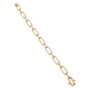 Bracelet chaine multi rectangle 2.05ct en or jaune 18k Ligne Vendôme Paris, L'Etabli du bijoutier, Haguenau