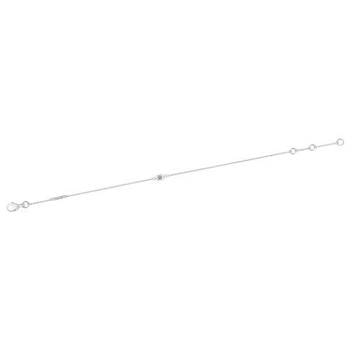 Bracelet diamant 0.15ct, serti griffe en or blanc 18k, Lumi n°1, L'Etabli du Bijoutier, Haguenau