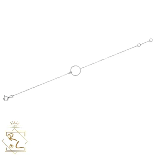 Bracelet fin cercle en Or blanc 18k et diamant, Orée 2, L'Etabli du Bijoutier, Haguenau