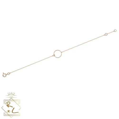 Bracelet fin cercle en Or rose 18k et diamant, Orée 3, L'Etabli du Bijoutier, Haguenau