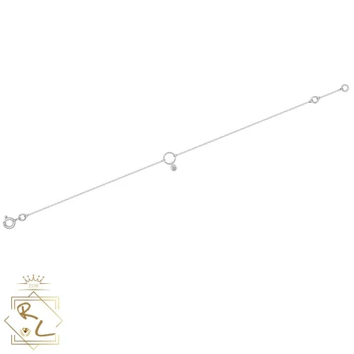 Bracelet fin en or blanc 750/000 et diamant, Clarté 2, L'Etabli du Bijoutier, Haguenau