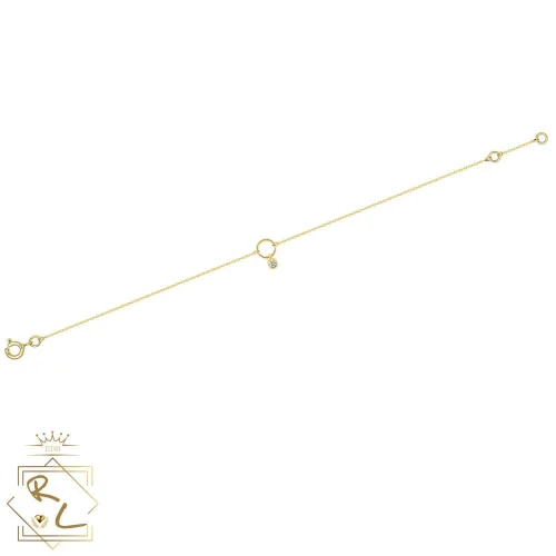 Bracelet fin en or jaune 750/000 et diamant, Clarté 1, L'Etabli du Bijoutier, Haguenau