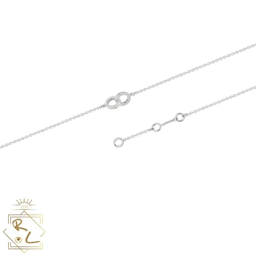 Bracelet lien en Or Blanc 750/000 et diamants 0.14ct, L'Etabli du Bijoutier, Haguenau