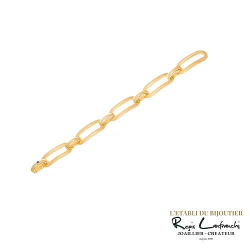 Bracelet mailles alternées en or 750/000 disponible à l'Etabli du bijoutier Haguenau