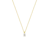 Collier diamant poire, 0.50ct, en or jaune 750/000, avec au choix : diamant naturel ou diamant de synthèse. L'Etabli du Bijoutier Haguenau