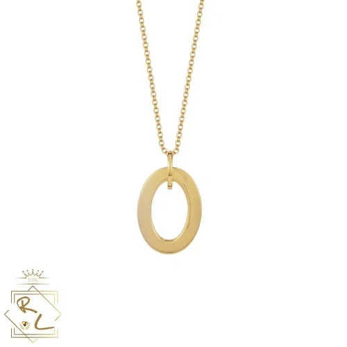 Collier en or jaune 750/000, pendentif ovale, Olyra, L'Etabli du Bijoutier, Haguenau