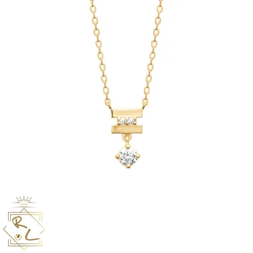 collier plaqué or et zirconiums, Nexa, L'Etabli du Bijoutier, Haguenau