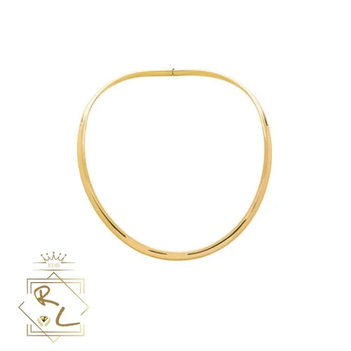 Collier rigide en or massif, bijou en or 18k à Haguenau