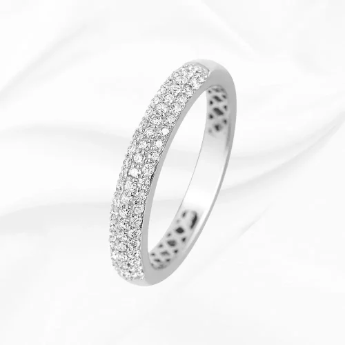 Demi alliance diamant, 0.33ct, en Or Blanc 750/000, L'Etabli du Bijoutier
