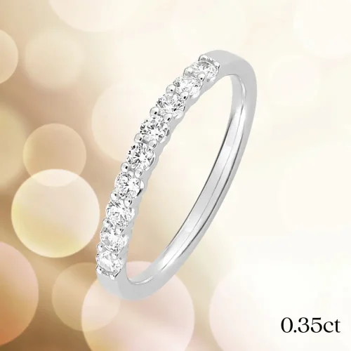 demi alliance diamants, 0.35ct, en or blanc 18k, Tatiana, L'Etabli du Bijoutier, Haguenau