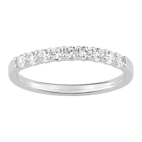 demi alliance diamants, 0.35ct en or blanc 18k, Tatiana L'Etabli du Bijoutier Haguenau