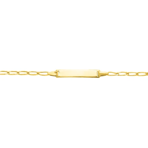 Gourmette bébé, maille cheval, or 18k, idée cadeau bapteme