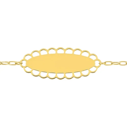 Gourmette bébé, cadeau de Baptême, bijou de naissance.