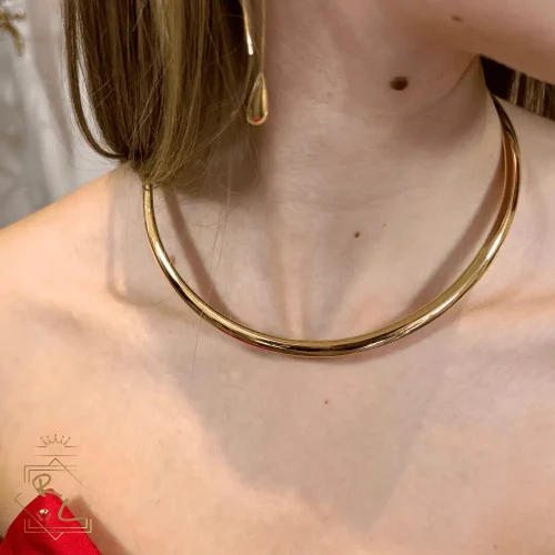 Parure collier et boucles d'oreilles tout or, en or jaune 750/000, L'Etabli du Bijoutier, Haguenau